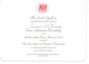 House of Lords James McBrearty invite