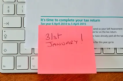 31st January 2016 HMRC tax return deadline