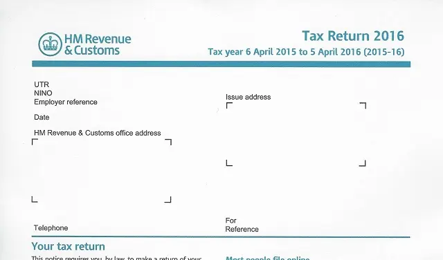 hm-revenue-customs-self-return-tax-paperwork-stock-photo-alamy