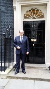 James McBrearty outside Number 10 Downing Street