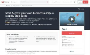 James McBrearty small business course on udemy