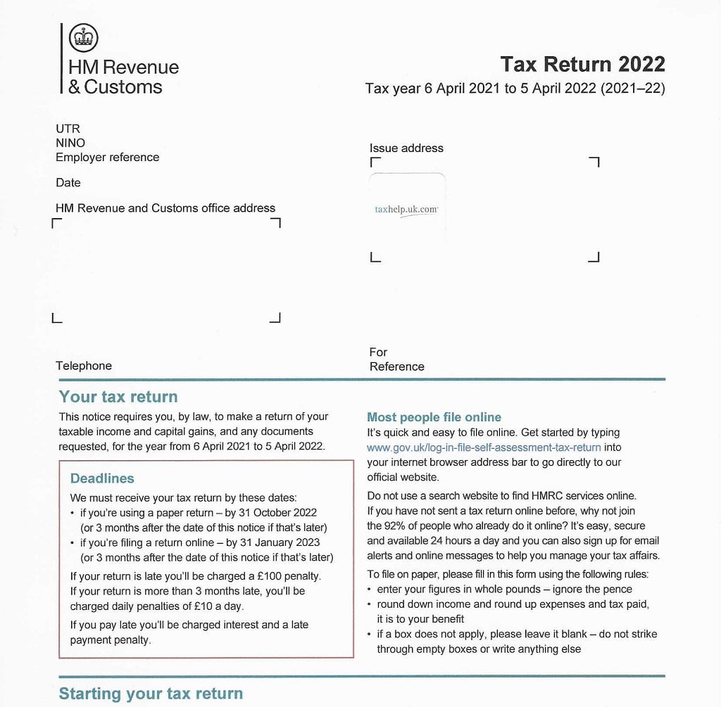 The 2022 Paper Tax Return
