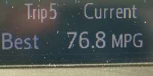 77mpg from a Yaris Hybrid over 30 miles of country roads
