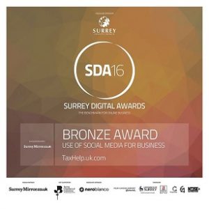 taxhelp.uk.com in the 2016 Surrey Digital Awards - 307